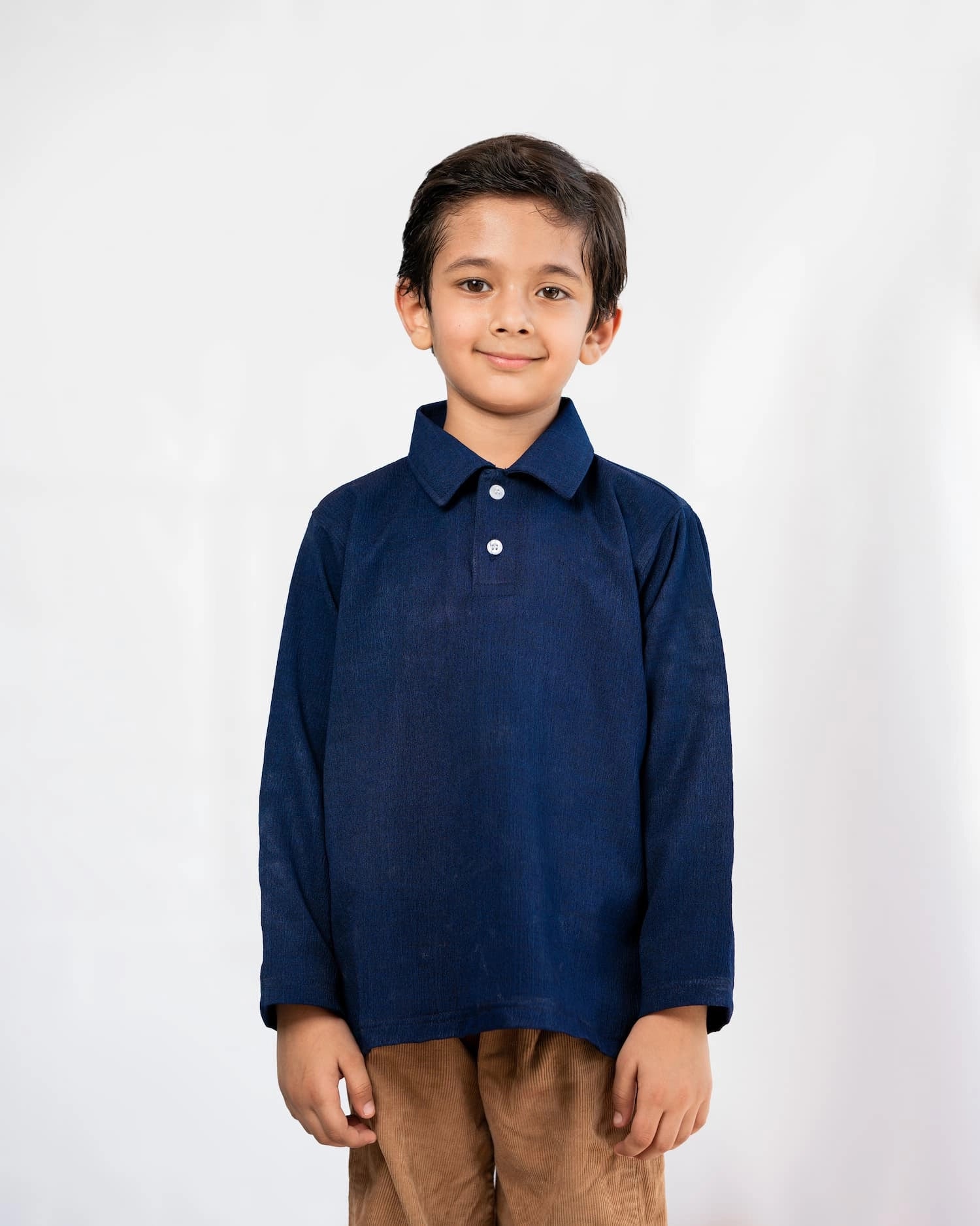 Navy Textured Shirt