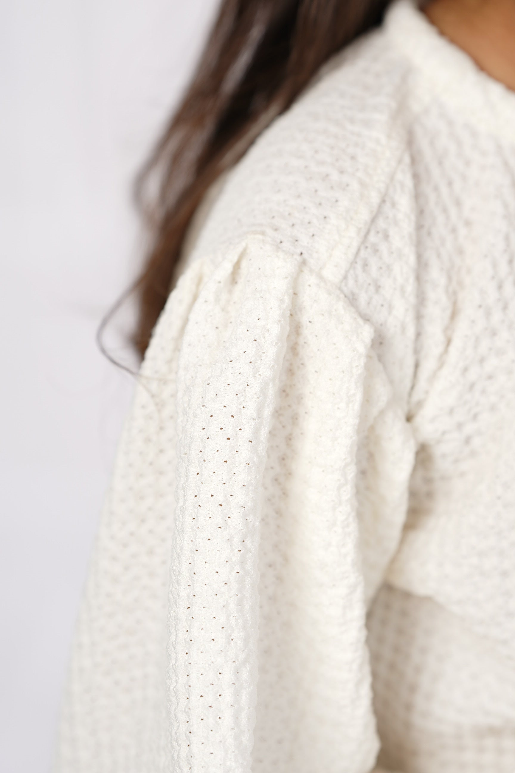 Textured Puff Sleeve Top