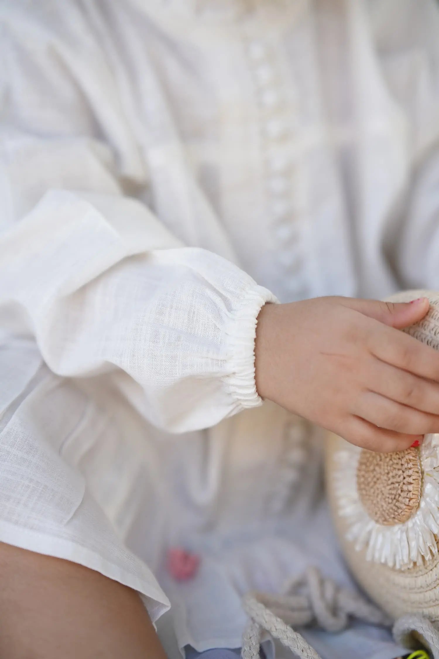 Ivory Button Dress