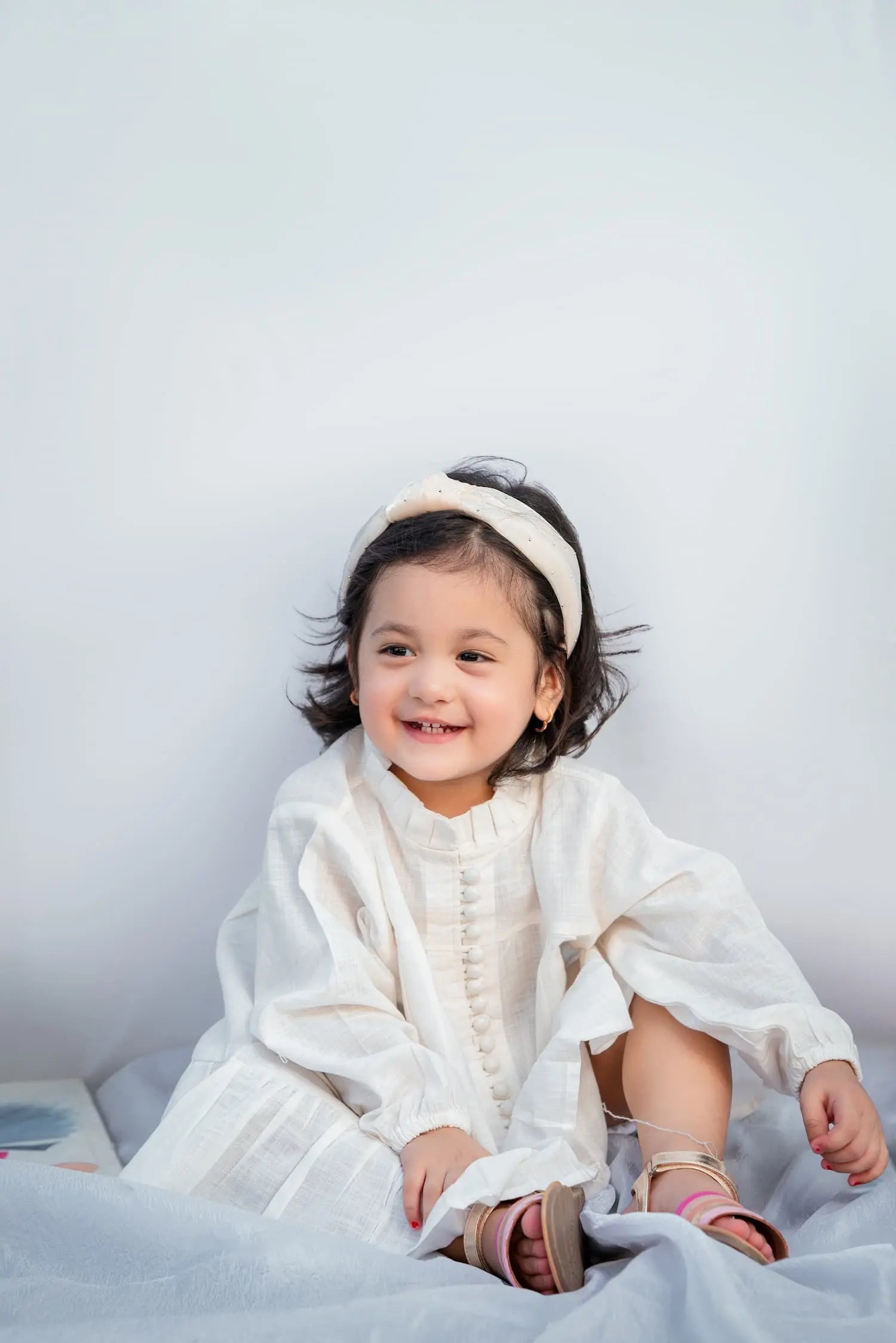Ivory Button Dress