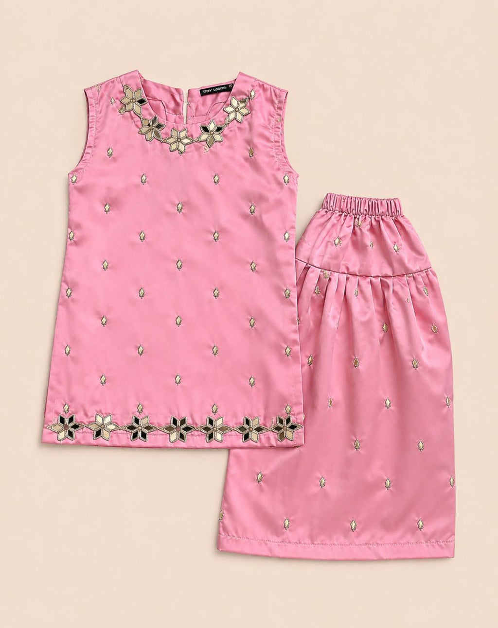 Pink Stardust Dress Set