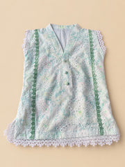 Mint Blossom Kurti Set