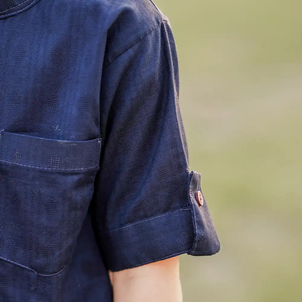 Navy blue shorts set