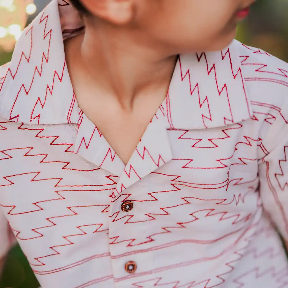 Zigzag Print Boys Co-Ord Set