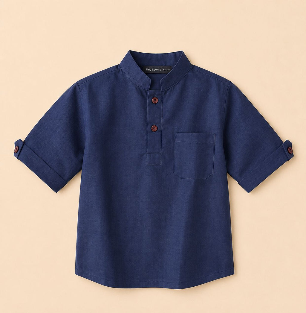 Navy blue shorts set