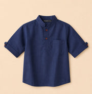 Navy blue shorts set