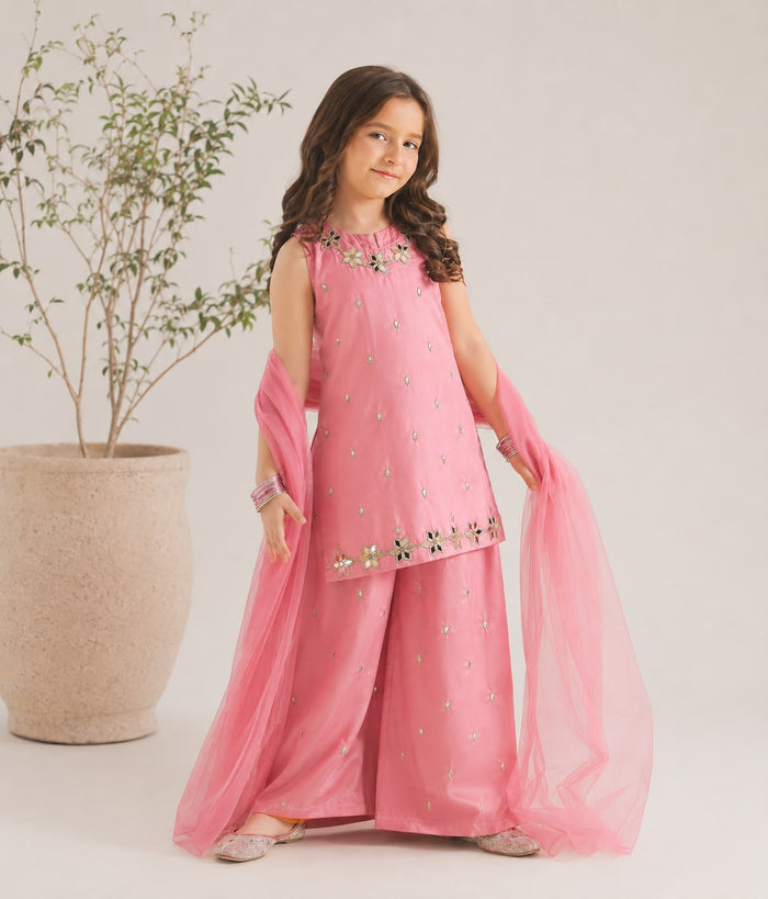 Pink Stardust Dress Set