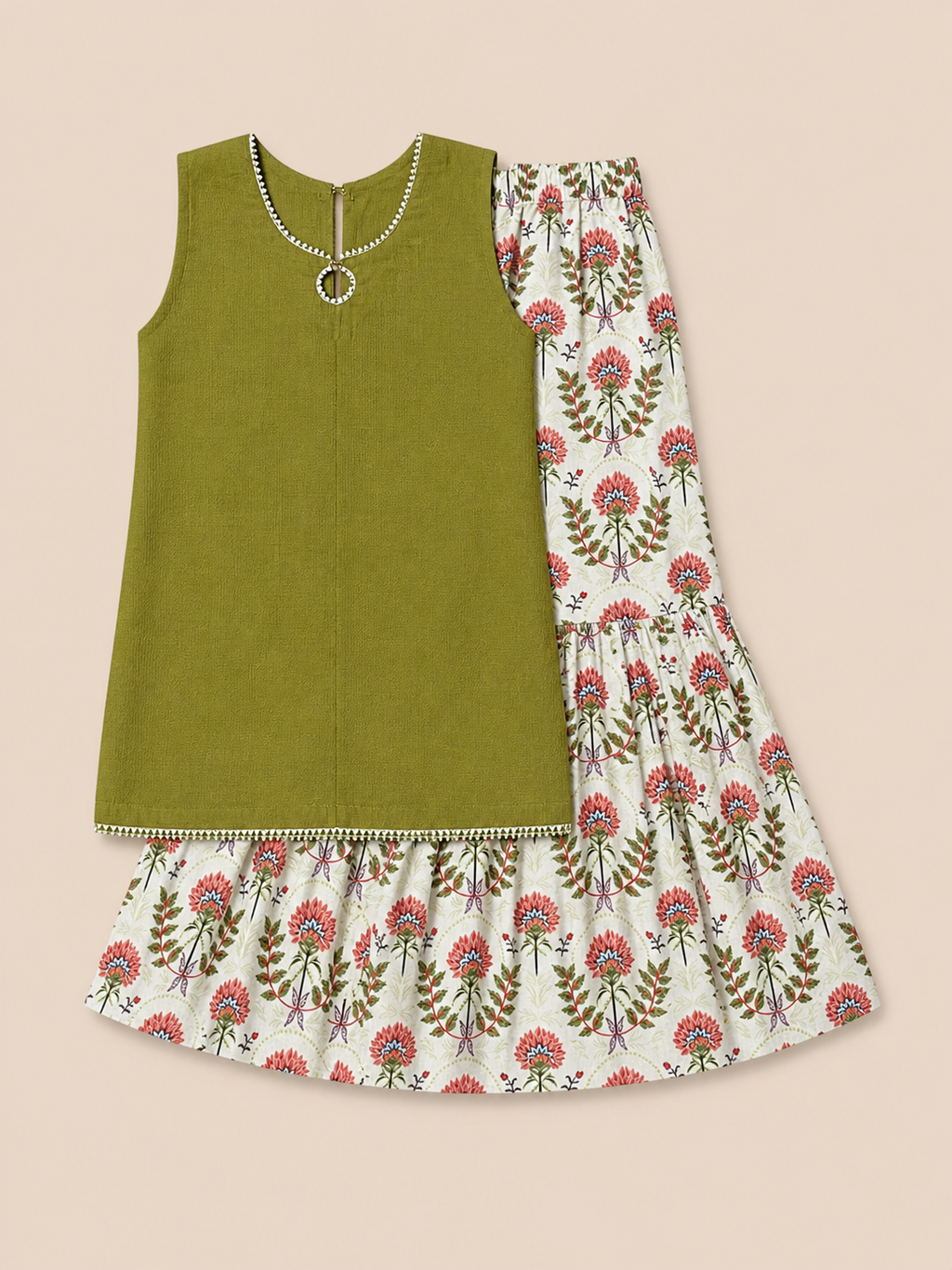 Olive Gharara Set