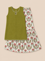 Olive Gharara Set