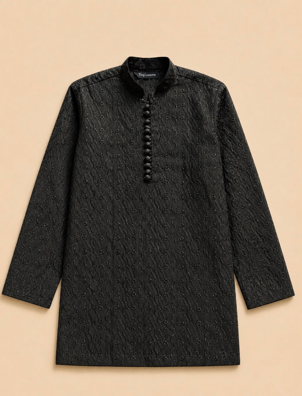Midnight Chikankari Kurta