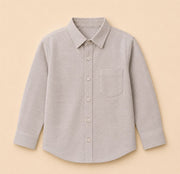 Soft Beige Button-Down
